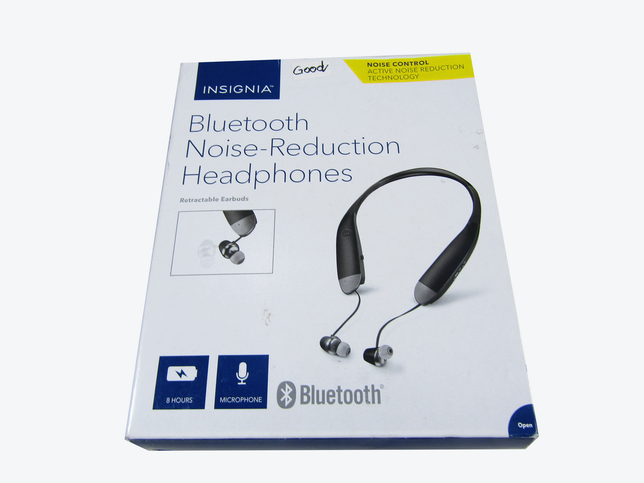 Insignia Wireless in-Ear Behind-The-Neck Noise Reduction Headphones (NS-CAHBTEBNC-B) Black G