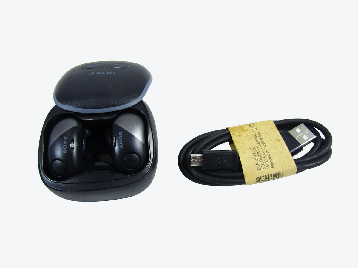 Sony WF-SP700NB Black Wireless Headphones Sony WF-SP700NB Black Wireless Headphones VG