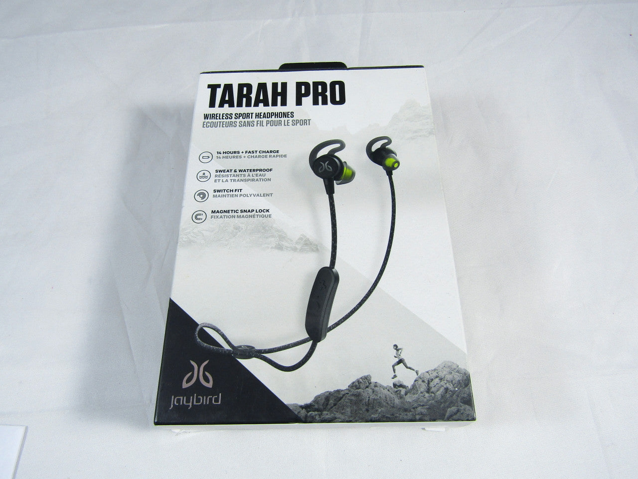 Jaybird Tarah Pro Bluetooth Waterproof Sport Premium Headphones, Black Flash VG