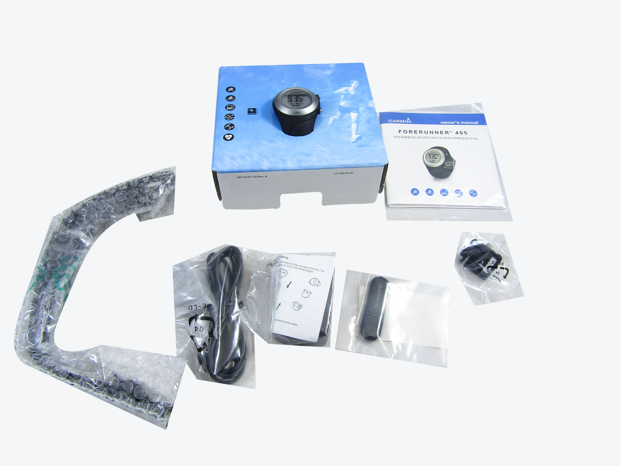 Garmin Forerunner 405 Wireless GPS-Enabled Sport Watch with USB ANT Stick and Heart Rate Monitor (Black)  LN