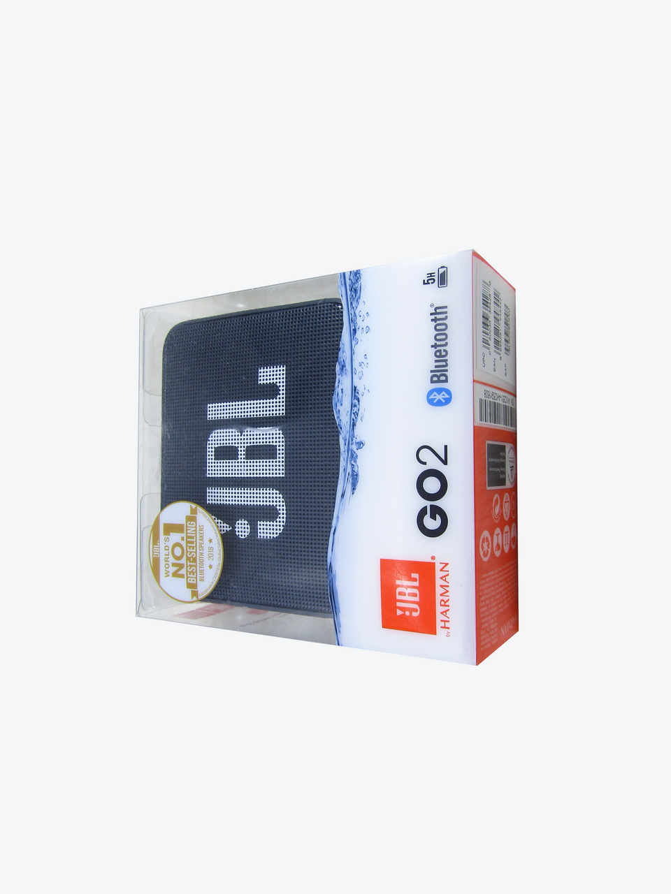 JBL JBLGO2BLK Go 2 Portable Bluetooth Waterproof Speaker Black LN