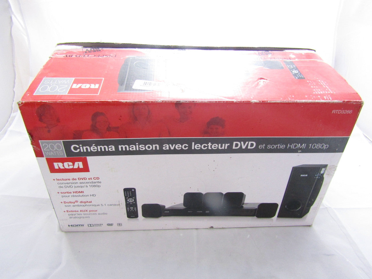 RCA RTD3266 200W 5.1-Ch. Upconvert DVD Home Theater System LN