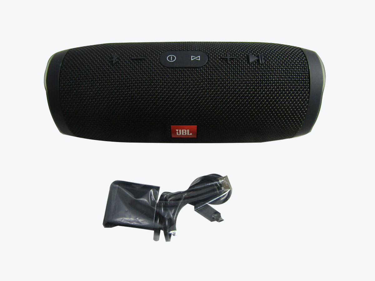 JBL Charge 3 Waterproof Portable Bluetooth Speaker Black VG
