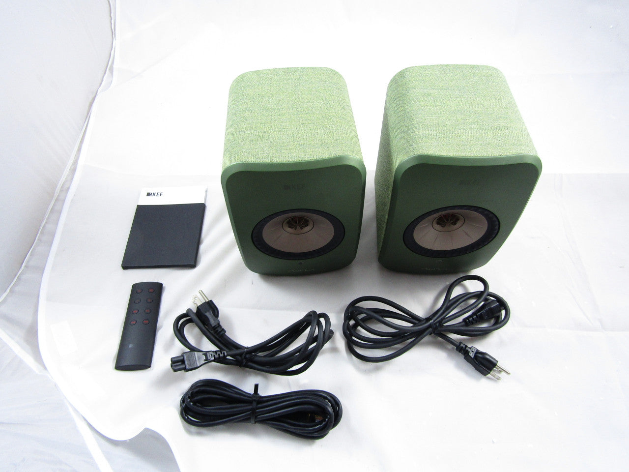 KEF LSX Wireless Music System (Green, Pair)) LN