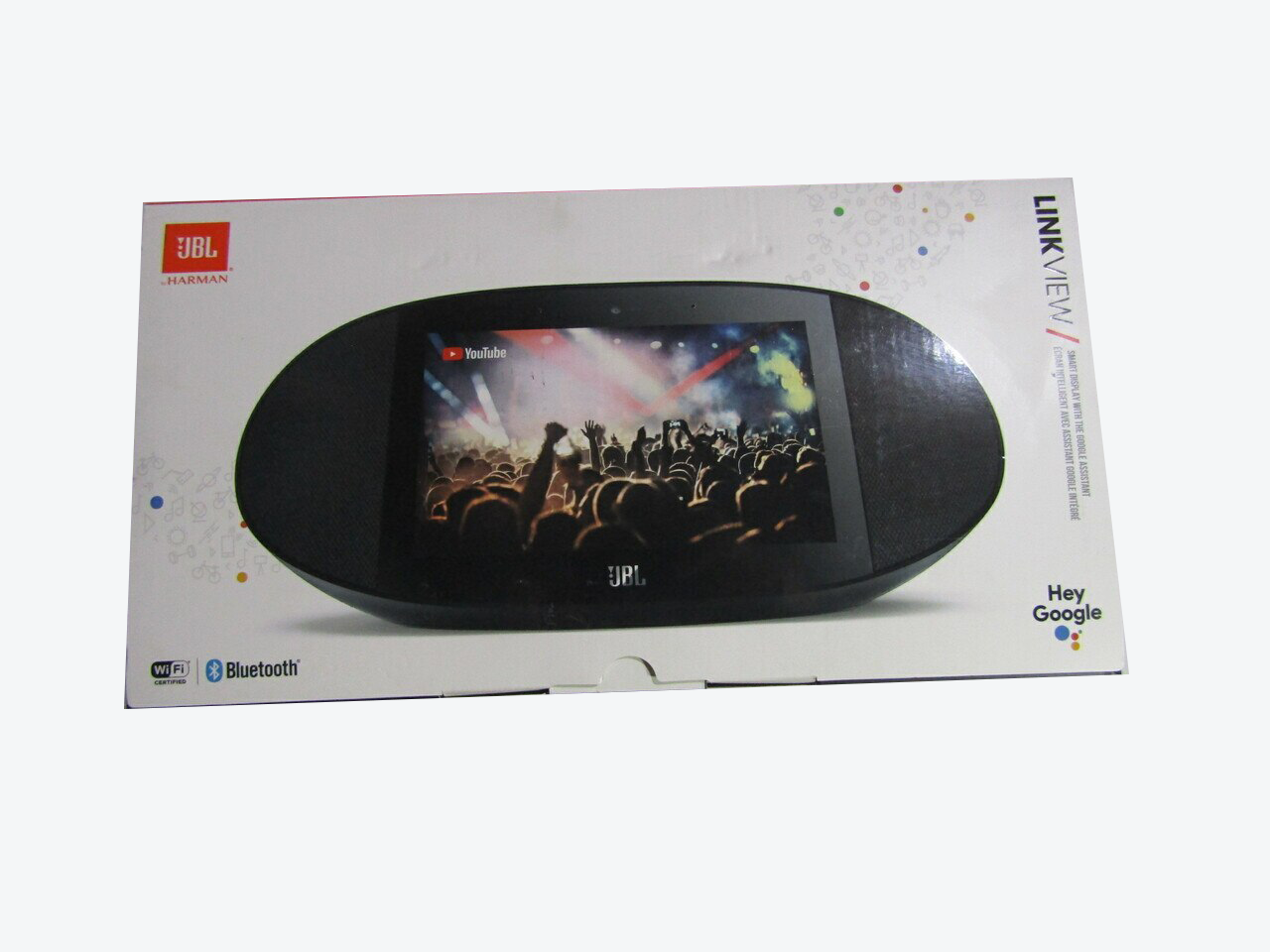 JBL LINK VIEW 8" Virtual Assistant GOOGLE VOICE-ACTIVATED Speaker Black LN