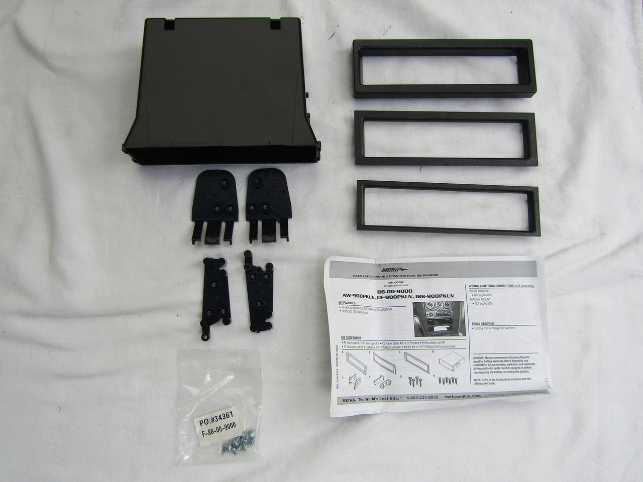 Metra 88-00-9000 Pocket Radio Installation Kit For Select 1982-2004 Ford/Mazda/Nissan/Toyota/Volvo Vehicles LN