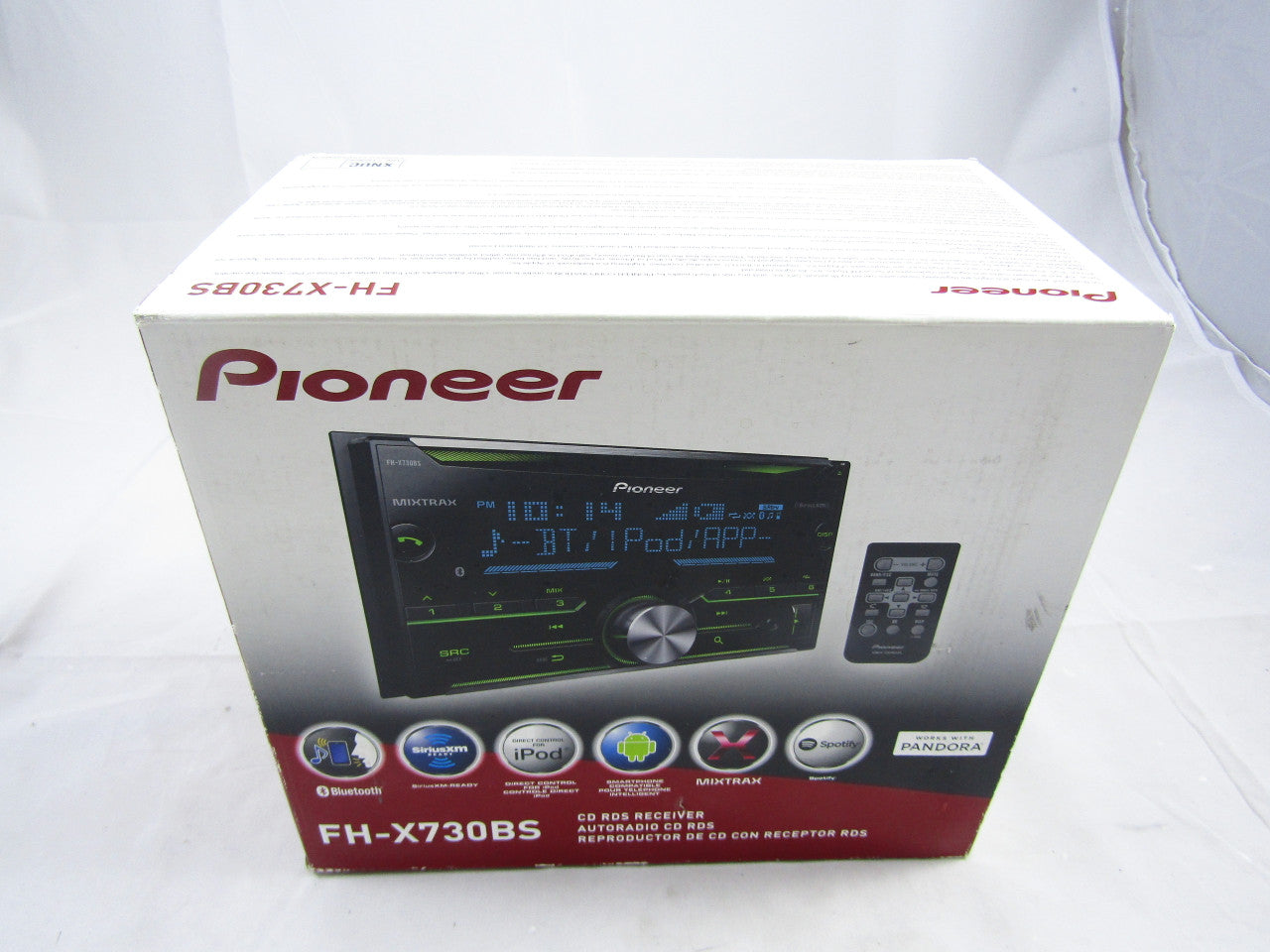 PIONEER FH-X730BS Double-DIN In-Dash CD Receiver With Bluetooth
