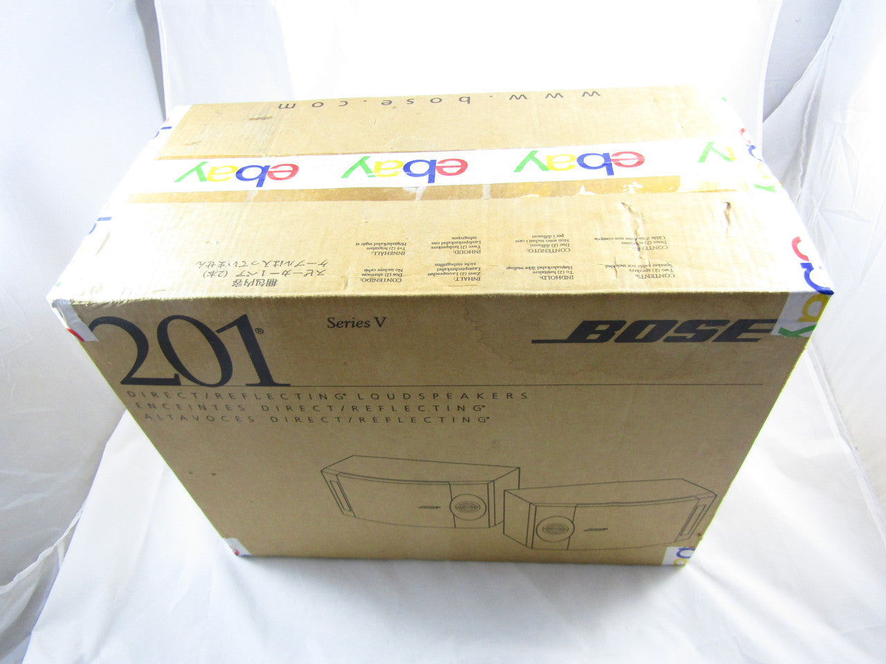 Bose 201A Series V Direct/Reflectinga Speaker System 2 In Box