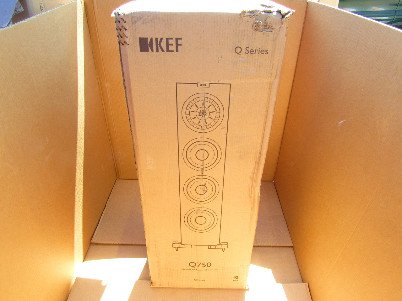 KEF Q750 Floorstanding Speaker (Each, White) LN
