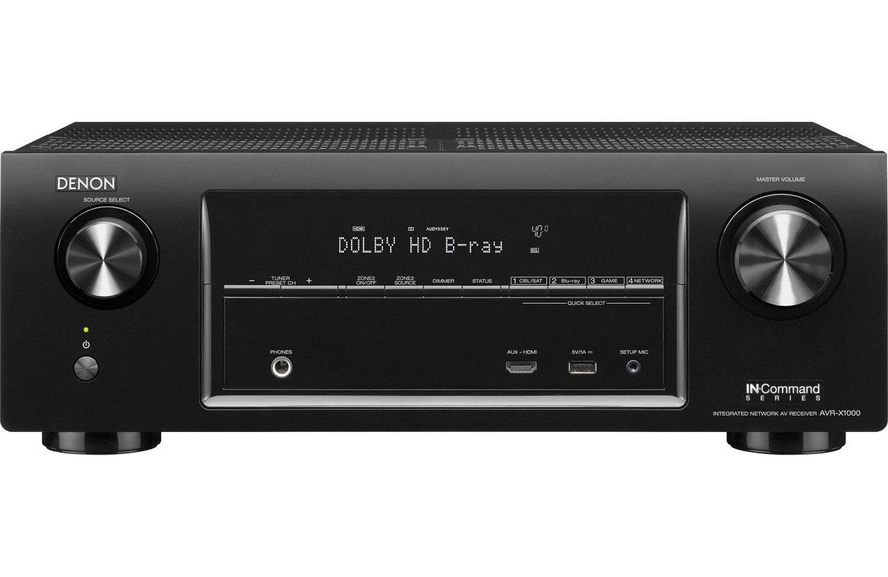 Denon AVR-X1000 5.1-Channel Networking Home Theater AV Receiver with AirPlay VG
