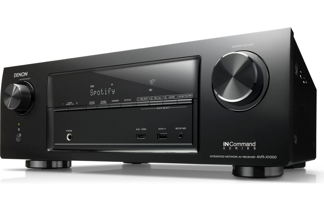 Denon AVR-X1000 5.1-Channel Networking Home Theater AV Receiver with AirPlay VG