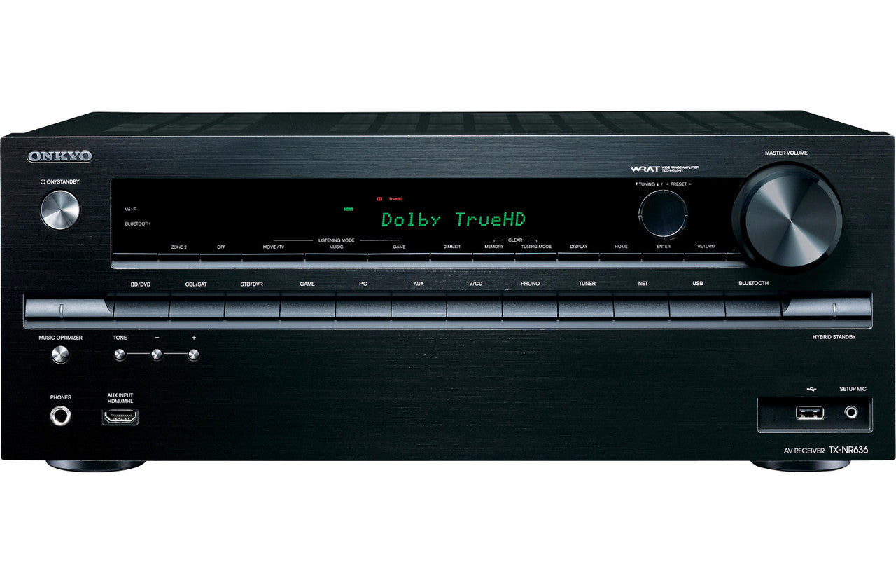 Onkyo TX-NR636 7.2-Ch Dolby Atmos Ready Network A/V Receiver w/HDMI 2.0 VG