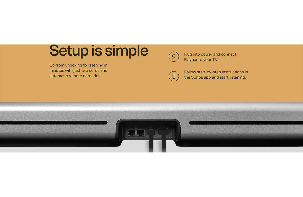 Sonos PLAYBAR Gen 2 Soundbar Wireless Speaker PBAR1US1BLK VG