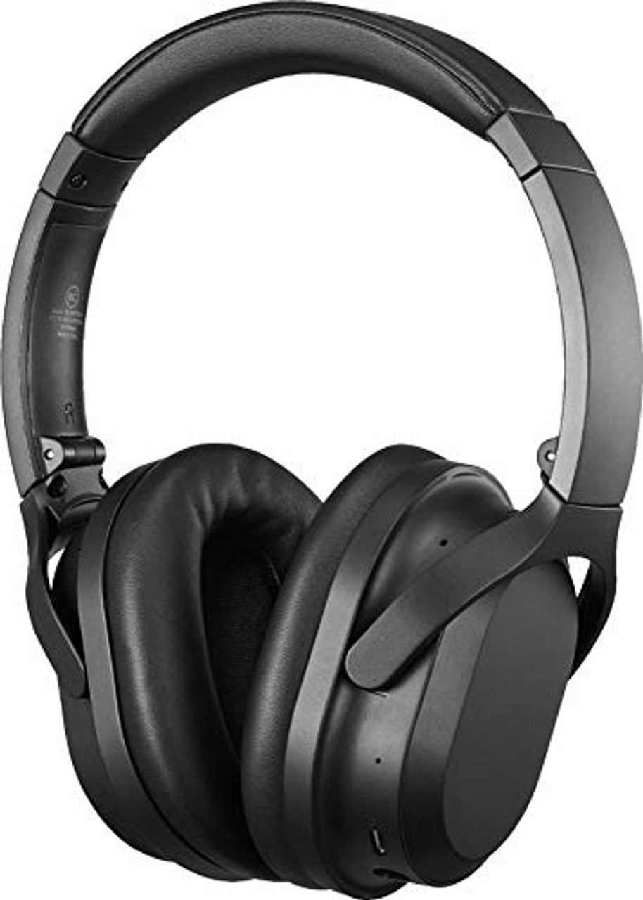 Insignia NS-AHBTOENC Black Bluetooth noise-canceling over-ear headphones