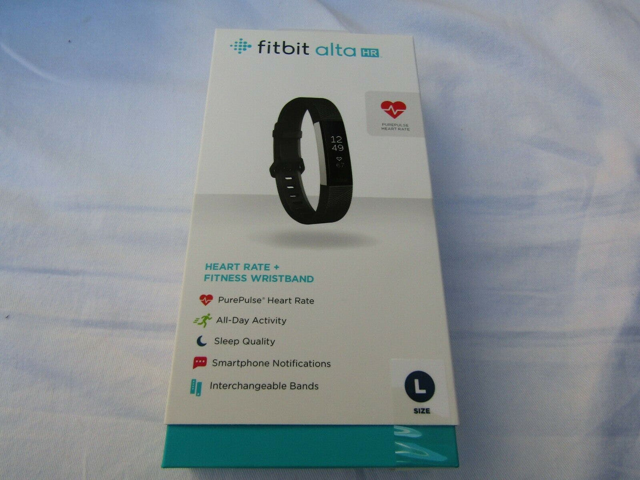 Fitbit 408SBKL Alta HR Activity Tracker - Large, Black