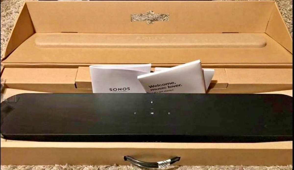 Sonos - Beam Soundbar with Voice Control built-in - Black BEAM1US1BLK LN